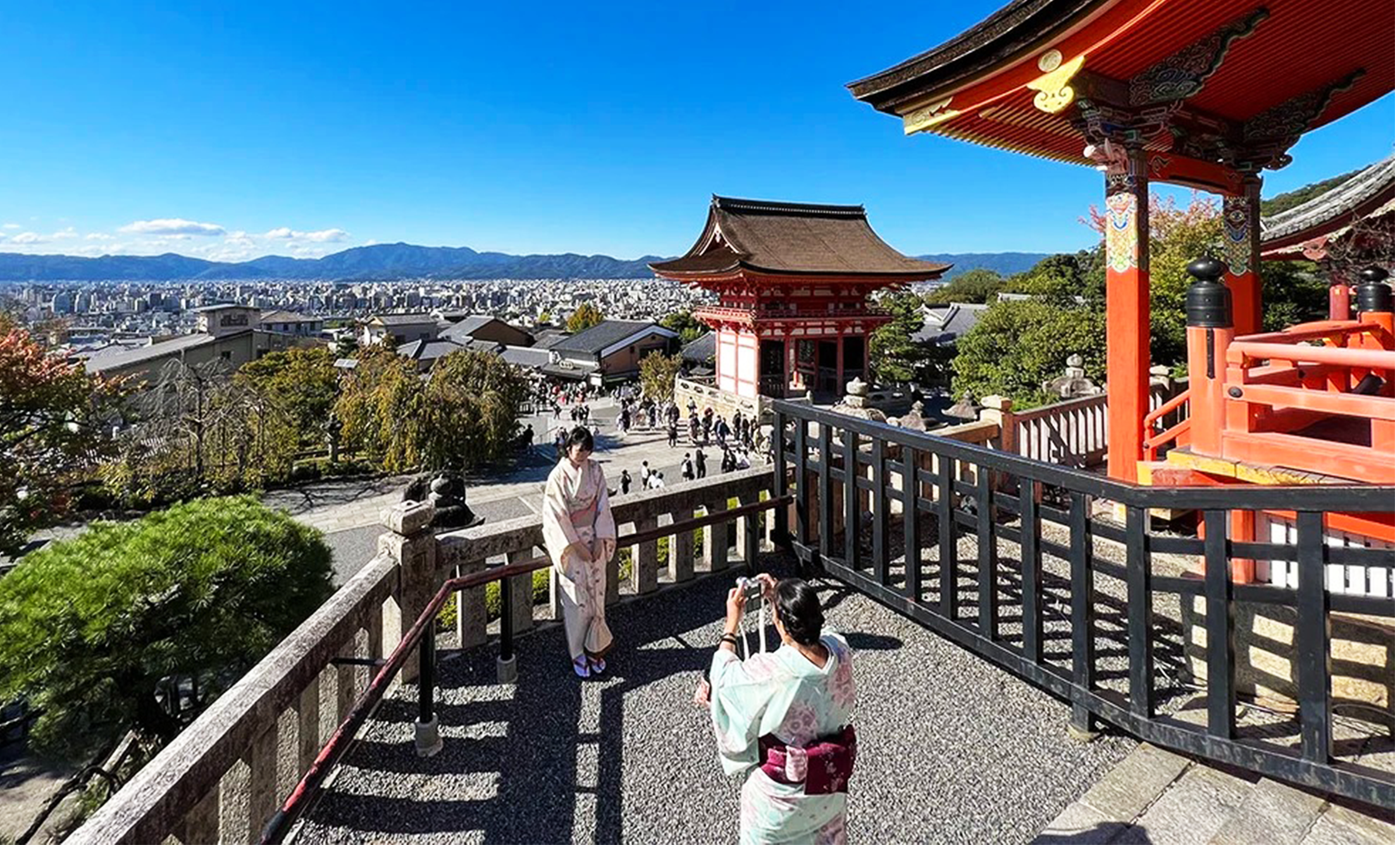 tourists trying to capture the perfect shot